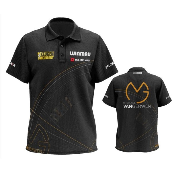 2026 Michael van Gerwen Dartshirt Offizielles Dart-Wettkampftrikot Sommer-Sport-T-Shirt für Herren Kinderbekleidung T-Shirt