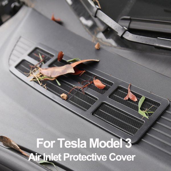 Couvercle de protection d'entrée d'air pour Tesla modèle 3 Y, filet de ventilation d'admission, filtre anti-insectes, visage avant, accessoires d'intérieur de voiture