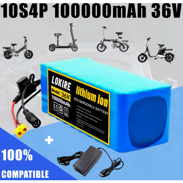10S4P Elektroroller 100000mAh 36V Lithium-Akku 18650 Akkupack 36V 100Ah Elektroroller Elektroroller-Akku 36V