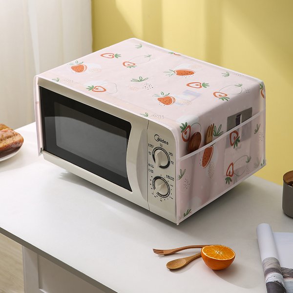 Juste anti-poussière pour four à micro-ondes, gril à poussière avec sac de rangement latéral, surface lisse, étanche, usure, appareils ménagers