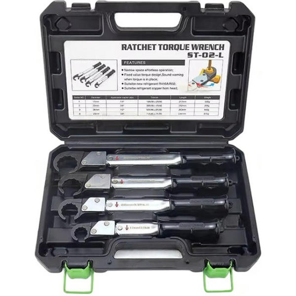 Ratchet Torque Wrench St02l High-Precision Open-Ended Wrench Spark Plug Air Conditioner Maintenance Tool