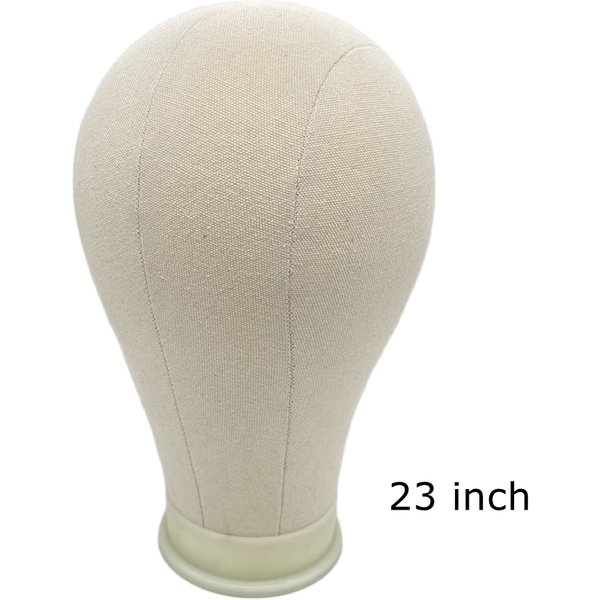 Kit de Tête de Mannequin en Toile pour Coiffure et Présentation de Perruques, Support de Tête de Mannequin
