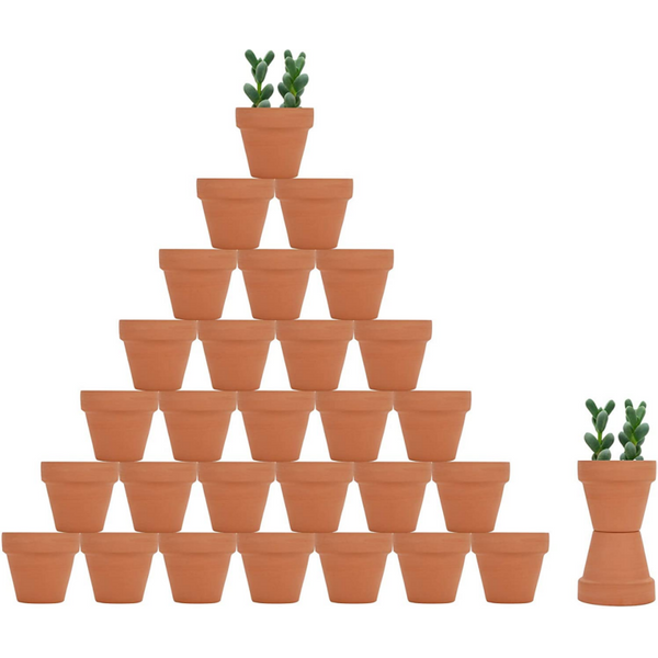 32 Pcs 2.2'' Terra Cotta Pots Pottery Planter Cactus Flower Pots Succulent Pot with Drainage Hole- Great for Plants,Crafts