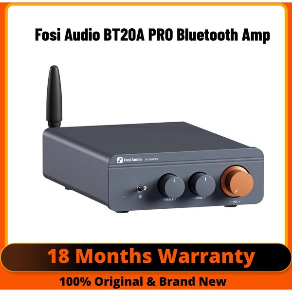 Fosi Audio BT20A Pro TPA3255 Bluetooth Sound Power Amplifier 300W X2 Mini HiFi Stereo Class D Amp Bass Treble For Home Theater
