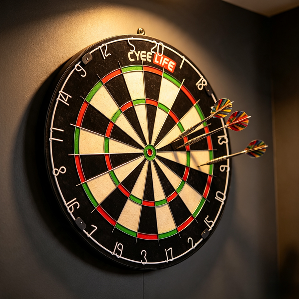 Professionelle 18-Zoll-Sisal-Borsten-Dartscheibe, professionelle Stahlspitzen-Dartscheibe, Turnier-Dartscheibe mit Aufhänge-Set, Indoor-Dartspiel für die Wandmontage, Heimdekoration