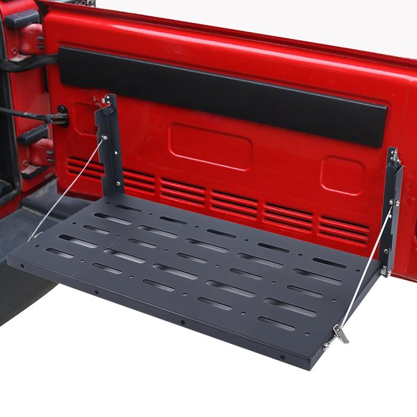 Auto Heckklappe Tisch Hintertür faltbare Regal Fracht gepäck ablage für Jeep Wrangler JK 2015-2018