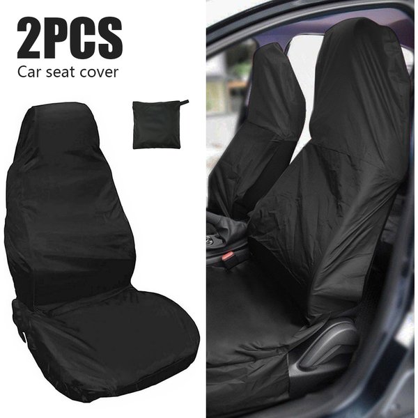 2Pcs Auto Sitz Abdeckung Wasserdichte Universal Auto Sitzbezüge Atmungsaktive Kissen Protector Pull Fracht Antifouling Staub Abdeckungen