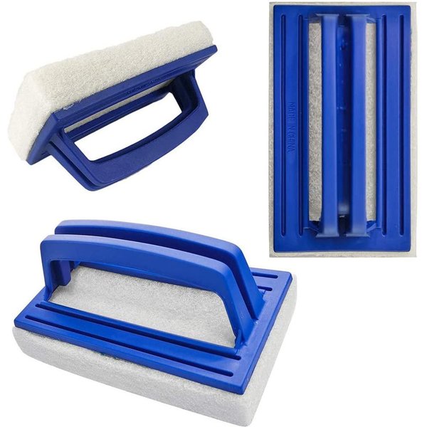 Brosse de nettoyage pour parois de piscine, brosse à ligne d'eau, accessoire pour piscine, spa, bain à remous, éponge de nettoyage pour piscines