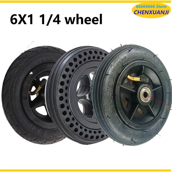 6x11/4 Reifen 6 Zoll massives/Inflasionsrad für kleine Eurf Elektroroller 150 mm Reifenschlauch passend für Motorrad A-Faltrad