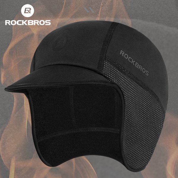 ROCKBROS zimowa czapka rowerowa wiatroszczelna termiczna czapka narciarska bieganie narciarstwo czapka motocyklowa mężczyźni kobiety MTB ochrona słuchu kolarstwo nakrycia głowy