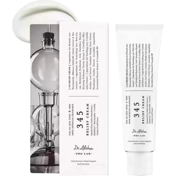 Crème hydratante apaisante 345 Relief pour la réparation du visage, à l'eau de feuille d'arbre à thé et à la niacinamide, soin coréen pour tous types de peau
