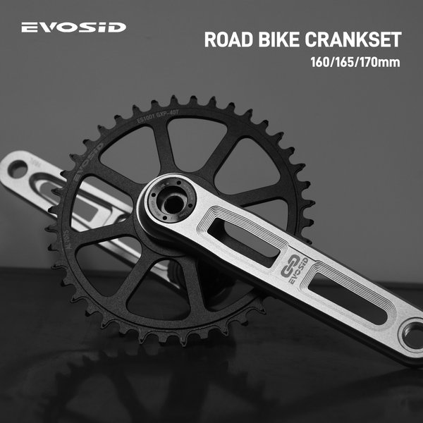 EVOSID 160/165/170mm pédalier de vélo de route ultraléger SR 3 clous montage Direct CNC manivelle de technologie creuse axe 24mm avec support