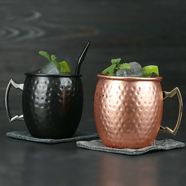 Tasse mule de moscou en acier inoxydable de 530ml, 1 pièce, tasse de bière pour Bar de cuisine, tasse à café, articles pour boissons