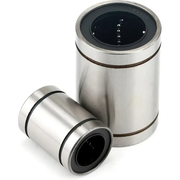 2pcs Linear Bushing LM8UU CNC Linear Bearings Carbon Steel 8*15*24 mm for Rods Liner Rail Linear Shaft Parts LM6UU 6x12x19mm