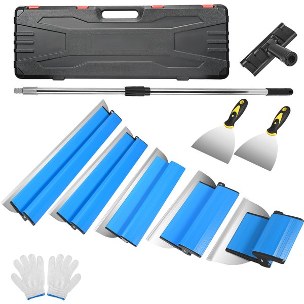 15/25/40/60/80cm Trockenbau-Glättklingen-Set, flexible Glättklinge, Abziehspachtel, extrudiertes Aluminium, Wandwerkzeuge
