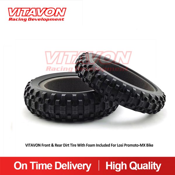 Vitavon Schmutz reifen vorne und hinten mit Schaumstoff für losi promoto-mx Fahrrad los46008 los46009