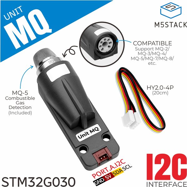 M5Stack Offizielle MQ-5-Gaseinheit (STM32G030)