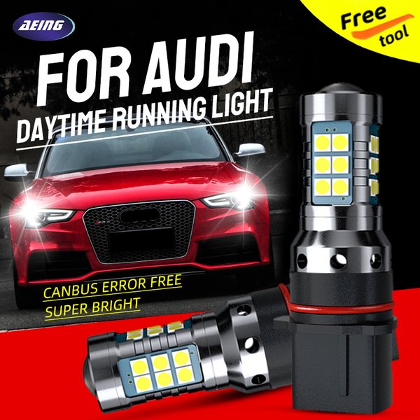 2pcs PSX26W Car LED Daytime Running Light Blubs DRL No Error For Audi A4 S4 RS4 B8 8K Avant Allroad A5 S5 RS5 Sportback 8T