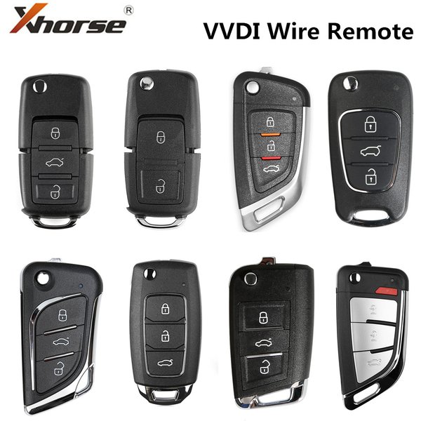 5 sztuk Xhorse VVDI2 drutowy pilot XKB501EN/XKB508EN/XKKF02EN dla VVDI kluczowe narzędzie motoryzacyjny klucz Cloner samochodowy programator zdalny Max Pro
