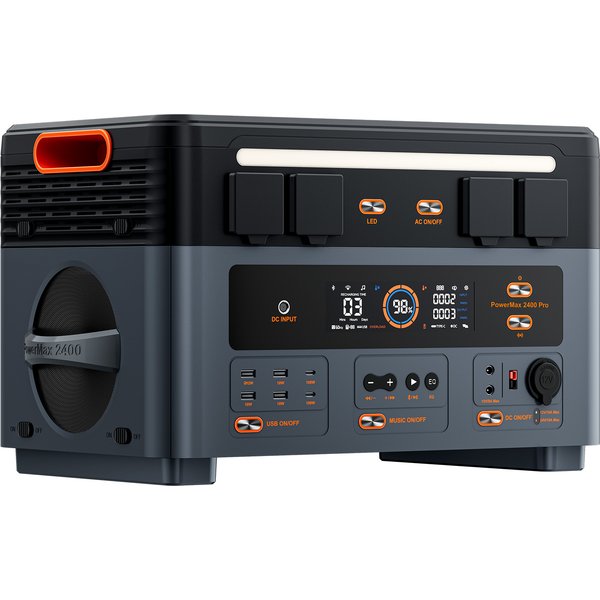 Oscal PowerMax 2400Pro 2400W Tragbare Powerstation 2016WH Solar-Generator Ladestation Energiespeicher mit App-Steuerung, Mobile Stromversorgung für Zuhause, Camping, Mobile Powerbank, Wohnmobil