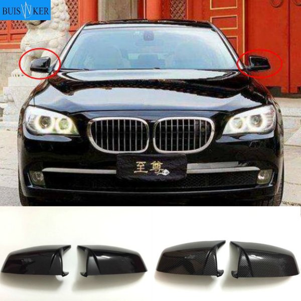 Couvercle de capuchon de rétroviseur latéral noir de haute qualité, capuchons de klaxon, style M, BMW Série 5, 6, 7, F01, F02, F03, F04, F06, F07, F10, F11, F12, F13