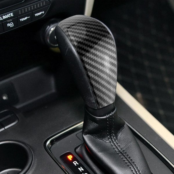 Carbon Fiber ABS Schaltknauf Abdeckung Trim Aufkleber für Ford Everest Ranger 2016-2020 Auto-styling
