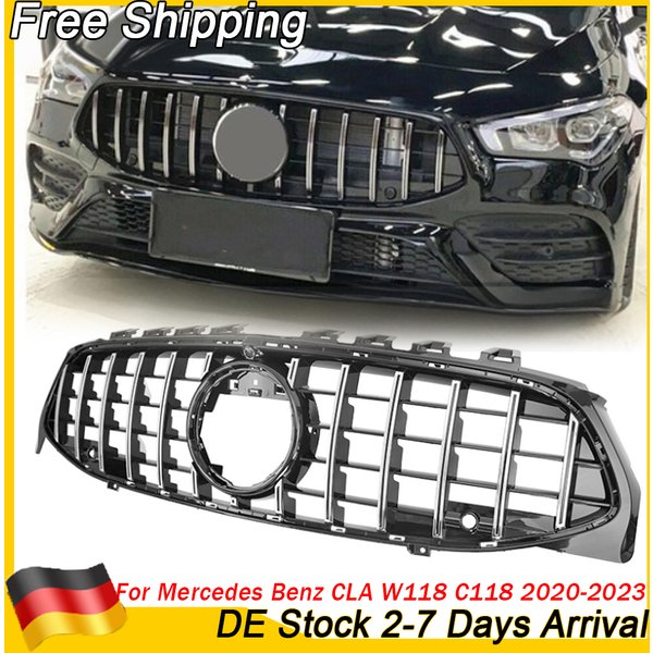 Für Mercedes Benz CLA-Klasse 2020-2023 W118 AMG GT Style Frontgrill C118 X118 Coupé Shootingbrake Frontstoßstangengrill