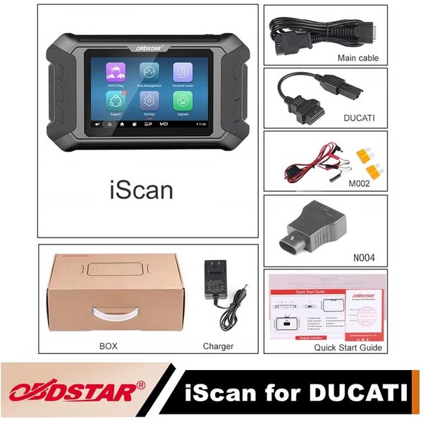 OBDSTAR iScan für DUCATI Motorrad-Diagnosegerät mit Unterstützung für IMMO-Programmierung/Diagnose/Cluster-Kalibrierung