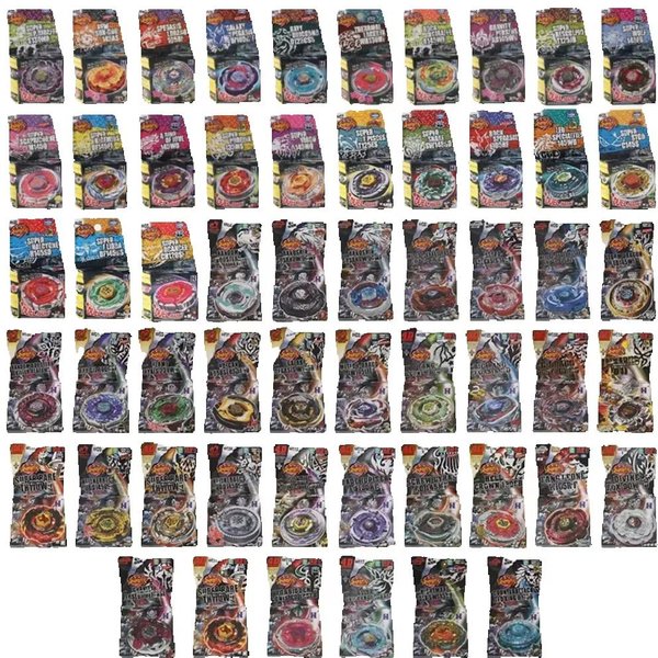 Takara Tomy BB28 bis BB114 Styles 4D Metal Fusion Spinning Top Kampfspiel Geschenkspielzeug (zufällige Teile)