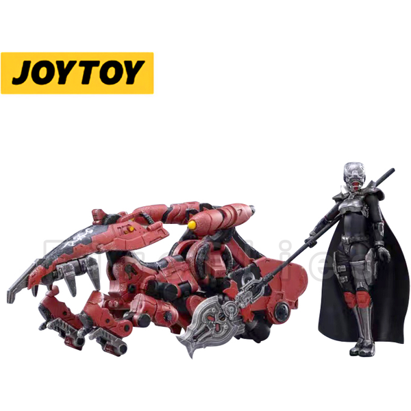 1/18 JOYTOY Action Figure Transformation Mecha Saluk Flame Dragon Cavalry Crimson Anime Model Toy Gift