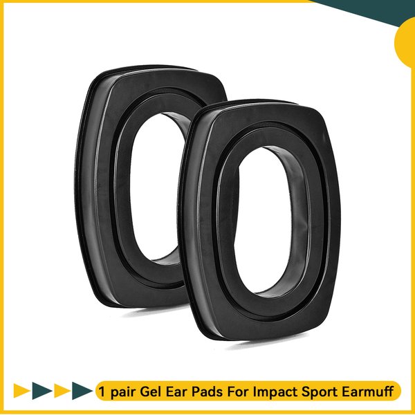 Coussinets d'oreille en Gel pour Howard Leight Impact Sport, casque antibruit pour tir électronique, protection auditive pour chasse, casque tactique