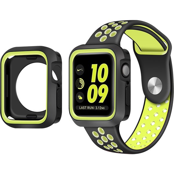 Silicone Case For Apple Watch 8 7 42mm 45mm 41mm Bumper Cover Protection Shell for iWatch Series 40mm 44mm 38mm 6 SE 5 4 3 case