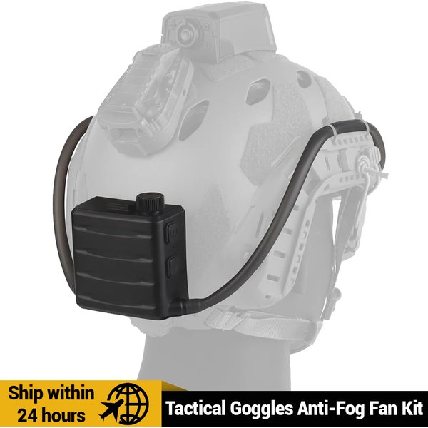 Taktische Schutzbrille Fan Defogger Anti-Fog Kit Brillen Air Defog für Airsoft Schießen Motocross Skifahren Bergsteigen Klare Sicht