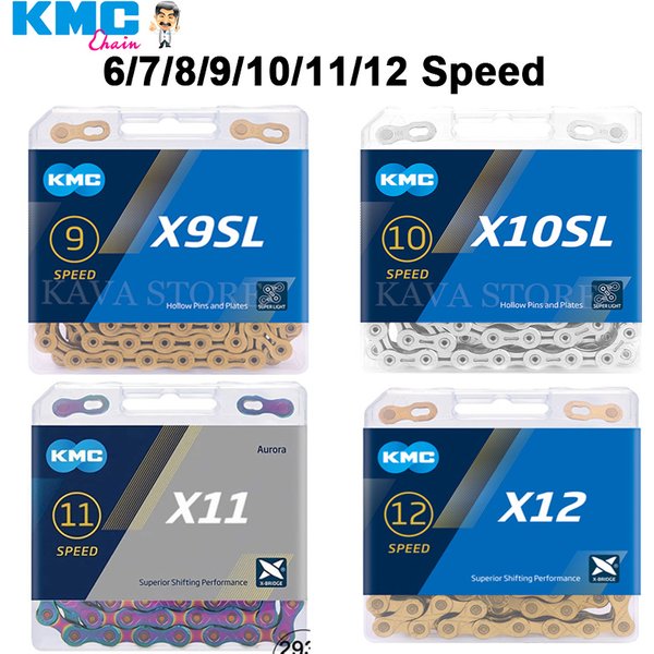 Kmc mtb Rennrad kette 6 8 9 10 11 12-Gang-Fahrradstrom x12 x11 x10 x9 x8 Fahrradketten für Shimano m4100 m5100 m6100