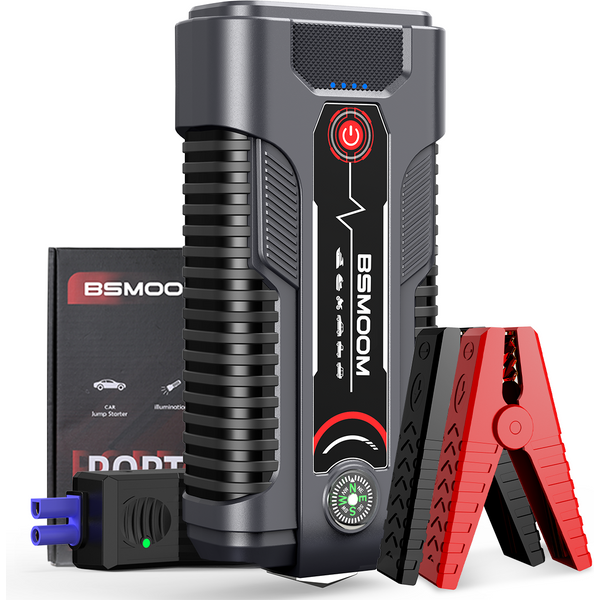 4000A Tragbarer Auto-Notstarter, ausgestattet mit einer externen 24000mAh-Batterie, geeignet für 1L-Benzin- und 7L-Dieselmotoren, mit Startfunktion.