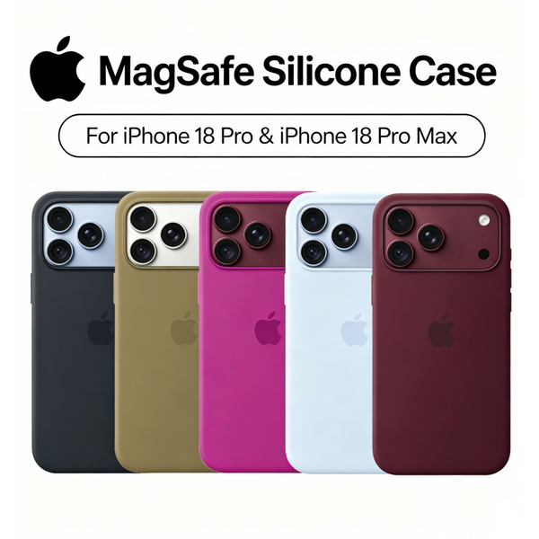 Nouvelle coque de téléphone en silicone liquide MagSafe pour iPhone 18 Pro, 18 Pro Max, 17 Pro, 17 Pro Max, charge sans fil, couleur magenta bordeaux
