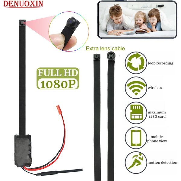 Miniaturowa kamera WiFi 1080P HD, moduł DIY, rejestrator wideo dla opiekunki, mikro kamera 4K do monitoringu domu, alarm, zdalne sterowanie, ukryta kamera z obsługą kart TF.