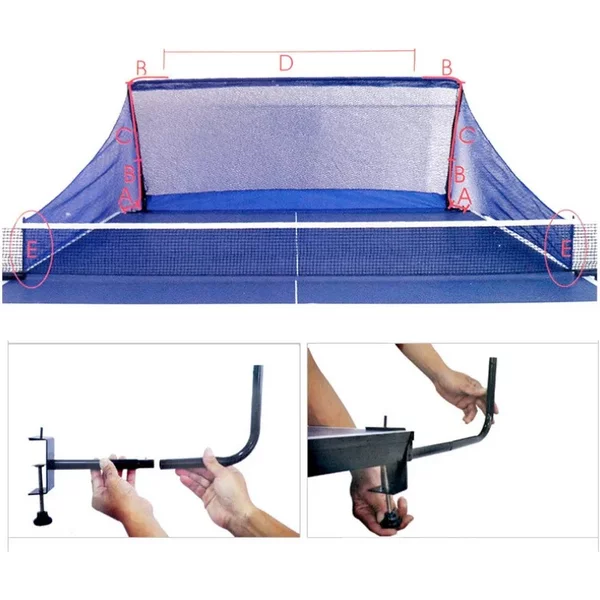 Professional Table Tennis Collector Net Ping Pong Ball Catch Net for Table Tennis Training Table Tennis Accessories