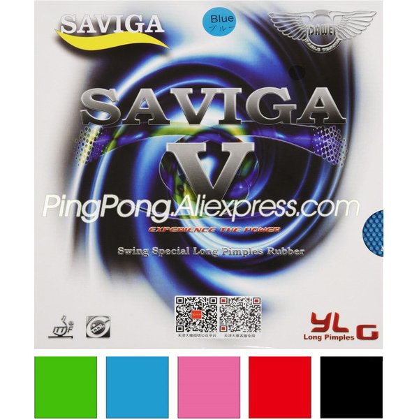 Colorful DAWEI SAVIGA V Pips-long Table Tennis Rubber Pink Green Blue Long Pips SAVIGA-V Ping Pong Topsheet OX