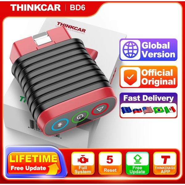 THINKCAR BD6 OBD2-Scanner, vollständiges System-Diagnoseöl, IMMO ETS BLEED-Bremse, lebenslang kostenlos, alle Auto-Autos über THINKDIAG APP