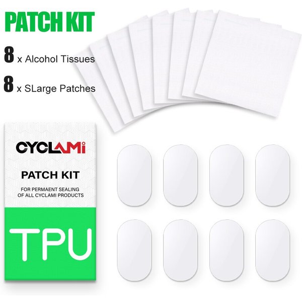 CYCLami Bike Tube Intérieur Pneu Patch Outils De Réparation Kit 8 Pièces Route VTT Pliant Vélo TPU Matériel Puissant Sans Colle
