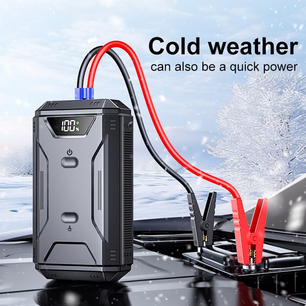 Auto Batterie Starthilfe Digital Display Tragbare Auto Batterie Booster Ladegerät 26800 mAh Power Bank Notfall Batterie Booster