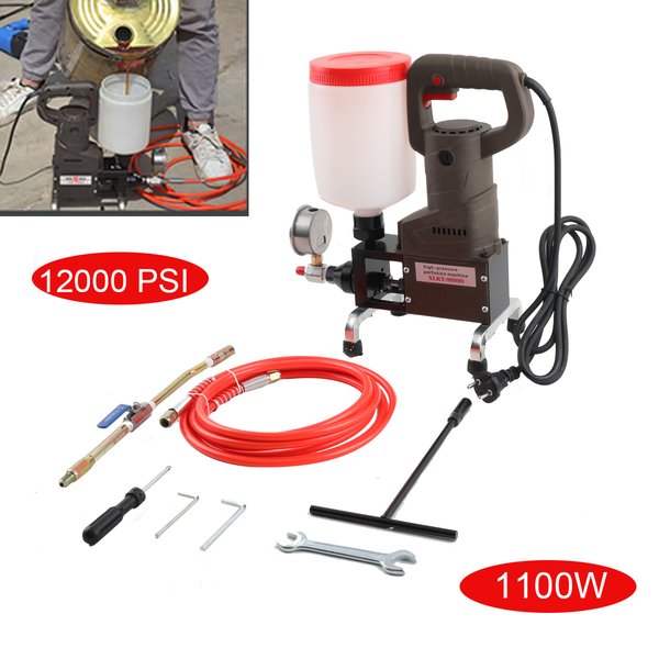 Hochdruck-Rissinjektionsmaschine, 12000 PSI Leckreparatur-Injektionspumpe für Betonwände und -böden – Chemische Injektion zur Abdichtung