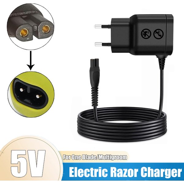 Chargeur de rasoir portable 5V compatible avec les appareils de toilettage OneBlade QP2734 QP2824 QP2834 QP4631 S3243 X3001