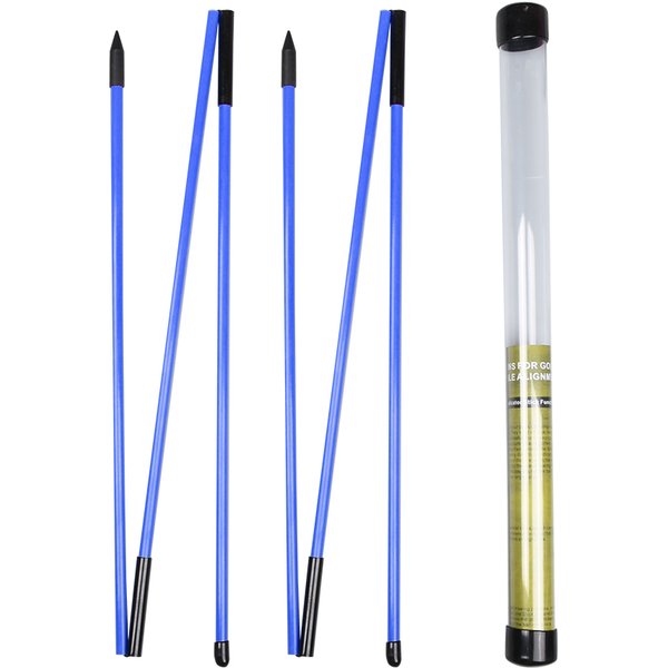 Paquet de 2 bâtons d'alignement de Golf bâtons d'alignement de Golf tiges de pratique de Golf pliables outils d'entraînement de Swing outil d'entraînement de Swing de Golf