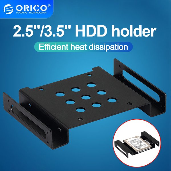 ORICO 2.5'' or 3.5'' To 5.25" HDD Mounting Bracket Adapter Mounting Hard Drive Holder for PC Laptop Protect Hard Disk Bracket