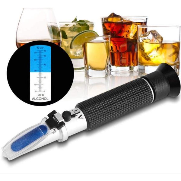Handheld 0-80% Alcohol Refractometer For Spirits Household Liquor Brewing Refractometer Alcohol Concentration Detector
