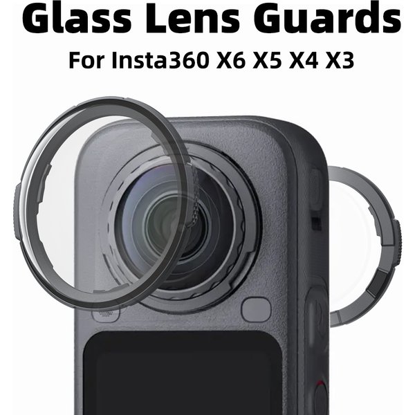 Wysokiej jakości osłony na obiektyw ze szkła hartowanego do Insta360 X6, X5, X4, Air, X3 – odporne na zarysowania, zabezpieczające obiektyw, akcesoria do aparatu.