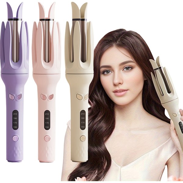 Bigoudi automatique 28mm Ions négatifs électrique céramique friser bâton de cheveux rotatif Curl vagues Anti-emmêlement fer à friser Styler