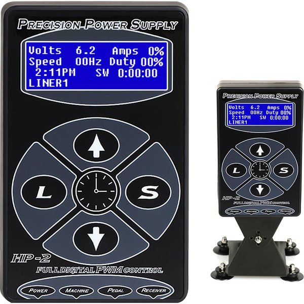 HP-2 Tattoo Power Supply Digital LCD Rotary Tattoo Machine Intelligent Motor Power Permarent Makeup Dual Tattoo Power Supplies